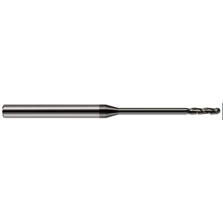 Harvey Tool Miniature End Mill - Ball - Long Reach, Long Flute, 0.0600" 10260